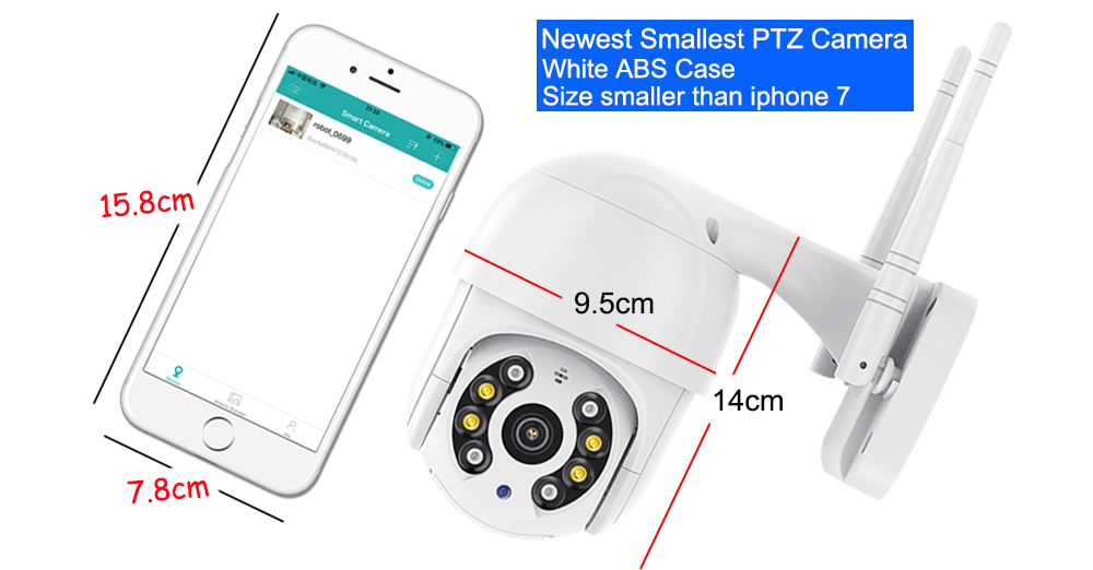 New Mini Wifi 1080P PTZ Wireless IP Camera Waterproof Speed Dome Super Mini WiFi Security CCTV Camera Audio AI Human Detection